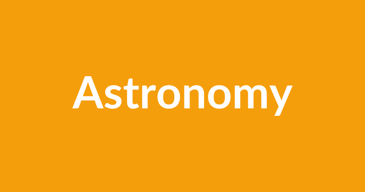 Astronomy & the Cosmos